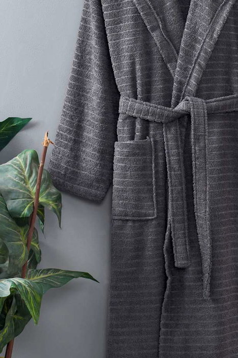 Mijölnir Bata de baño con capucha Antracita 2XL